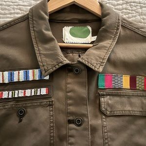 Anthropologie Peplum Military Jacket